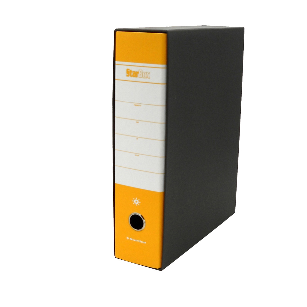 Registratore STARBOX f.to protocollo dorso 8cm giallo STARLINE