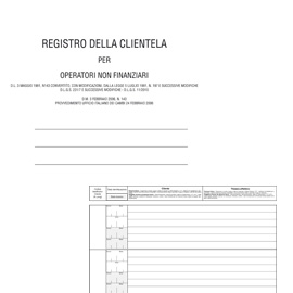 REGISTRO ANTIRICICLAGGIO OPERATORI NON FINANZ. 31X24 96FG E2179 EDIPRO