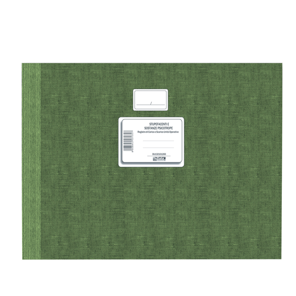 Registro carico/scarico stupefacenti unitA' operative 100pag num. DU132101200