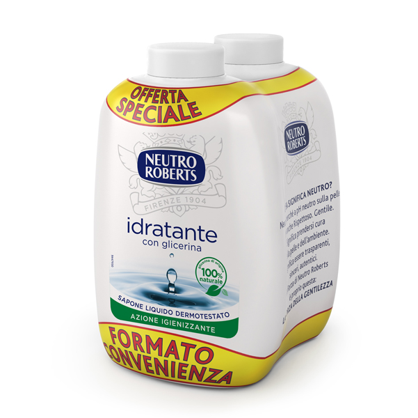 Ricarica bis 400ml sapone liquido Extra Idratante NEUTRO ROBERTS