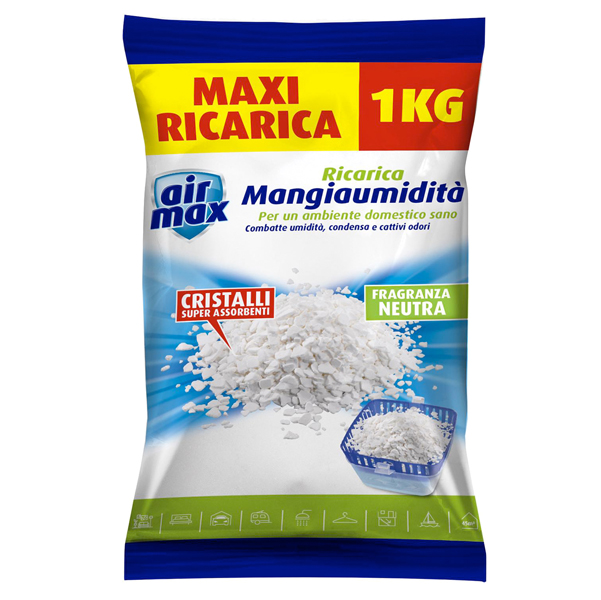 Ricarica Sali assorbiumiditA' AIR MAX da 1kg neutra