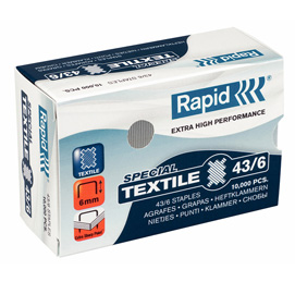 Scatola 10.000 punti SPECIAL TEXTILE RAPID 43/6