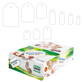 SCATOLA 1000 ETICHETTE CON FILO A387 (13X20MM