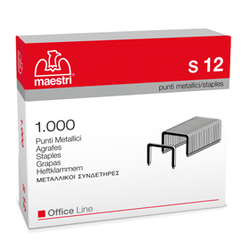 SCATOLA 1000 PUNTI S12 (23/12 IN ACCIAIO RO-MA