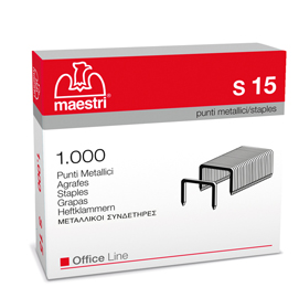 SCATOLA 1000 PUNTI S15 (23/15 IN ACCIAIO RO-MA