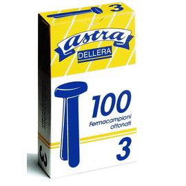 SCATOLA 100 FERMACAMPIONI N.7 31MM OTTONATI