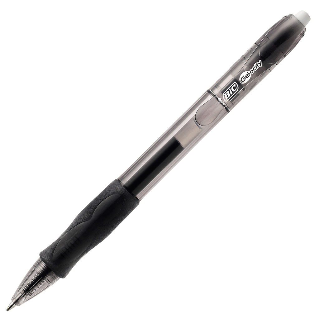 Scatola 12 penna sfera scatto GELOCITY 0,7mm nero BIC