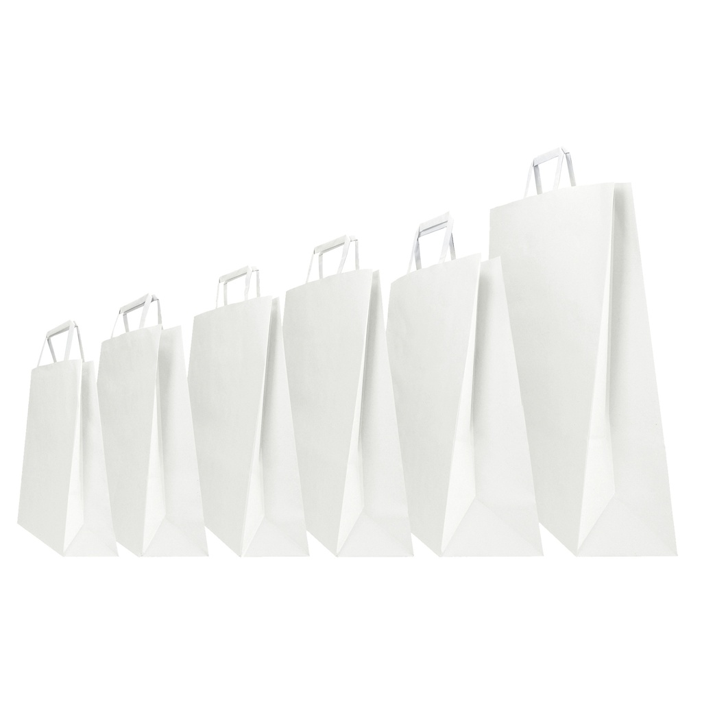 SCATOLA 350 SHOPPERS 22X10X29CM BIANCO NEUTRO PIATTINA