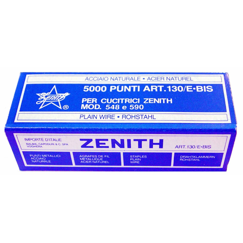 SCATOLA 5000 PUNTI ZENITH 130/E BIS (6/4 IN ACCIAIO NATURALE