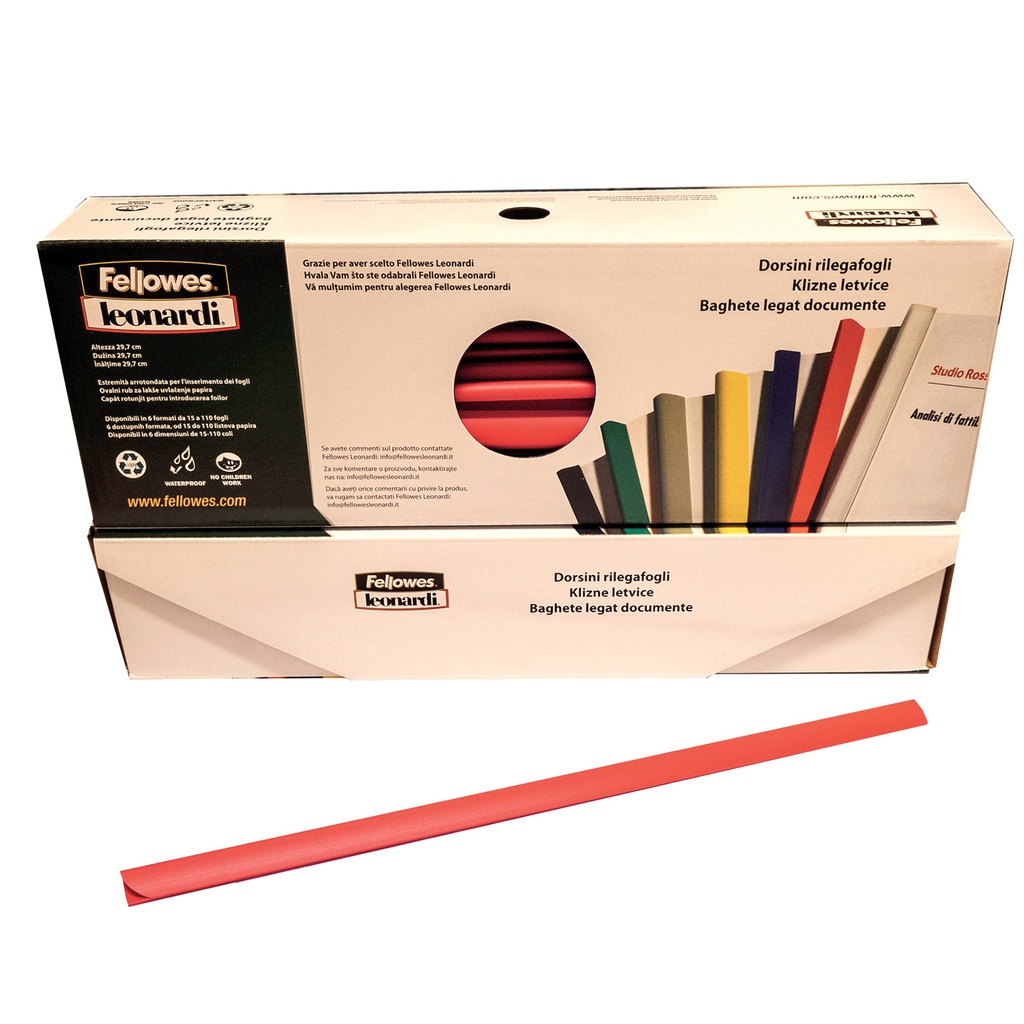 SCATOLA 50 DORSETTI 6MM ROSSO TONDO