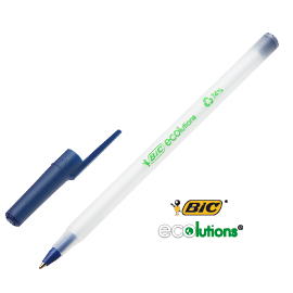 SCATOLA 60 PENNE A SFERA BIC® ECOlutions Round Stic BLU 1.0MM