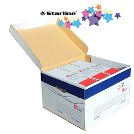 Scatola archivio con coperchio ST-BOX 37,5x42,5x26,5cm STARLINE