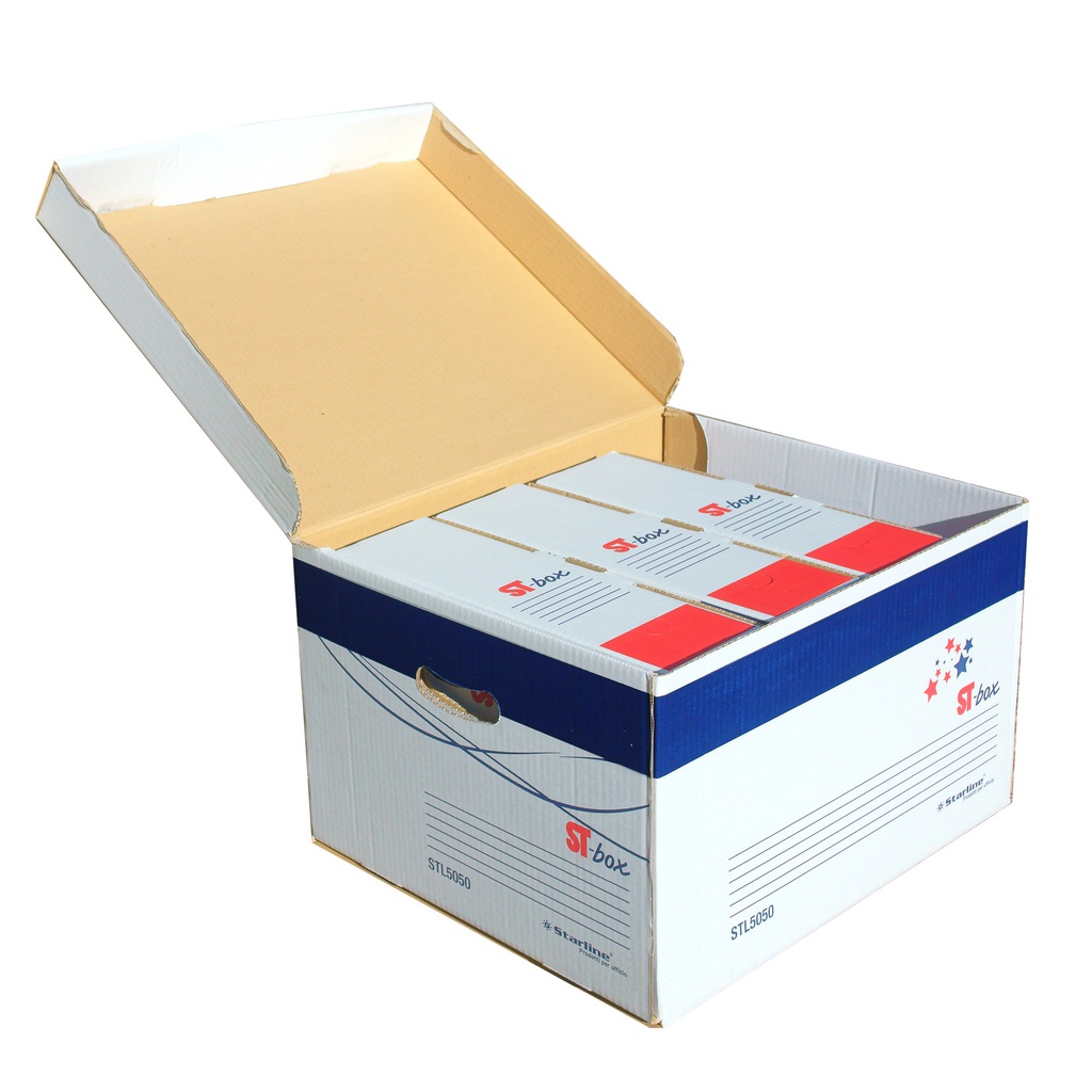 Scatola archivio con coperchio ST-BOX 37,5x42,5x26,5cm STARLINE