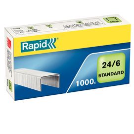 SCATOLA DA 1000 PUNTI RAPID 24/6 ZINCATI