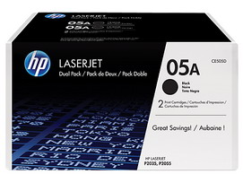 SCATOLA DI 2 CARTUCCE DI STAMPA HP LASERJET HP NR. 05A
