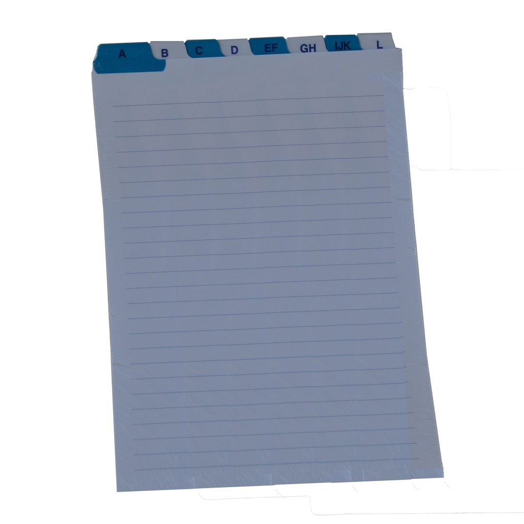 SCHEDE RUBRICA A-Z VERTICALE 17X24CM E3659 EDIPRO