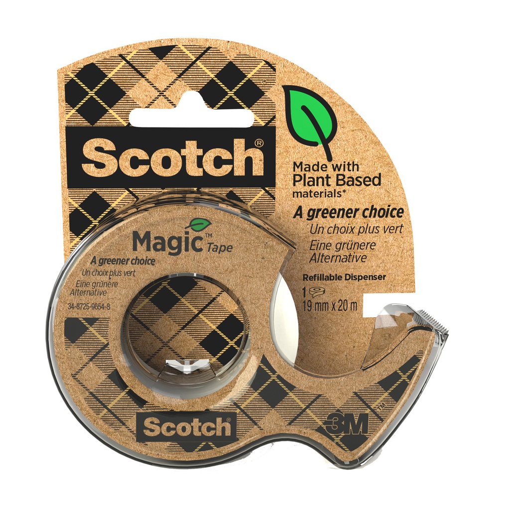 Nastro adesivo Scotch® Magic 900 green 19mmx20mt in chiocciola