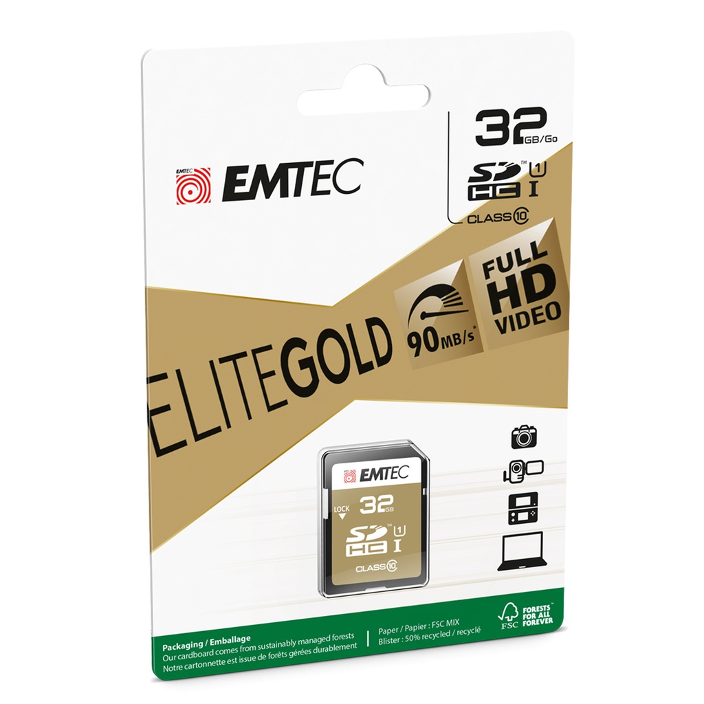 SDHC EMTEC 32GB CLASS 10 GOLD +