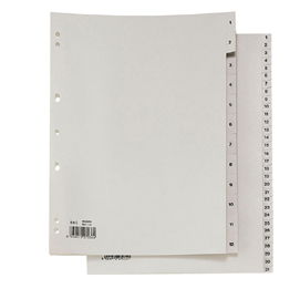 SEPARATORE NUMERICO 1-12 PPL 21X29,7 RECORD RA4 1-12 SEI