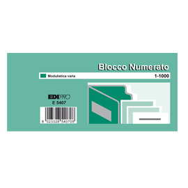 SET 10 BL. DA 100 NUMERI (BLOCCO NUMERATO 1-1000 6X13 E5407