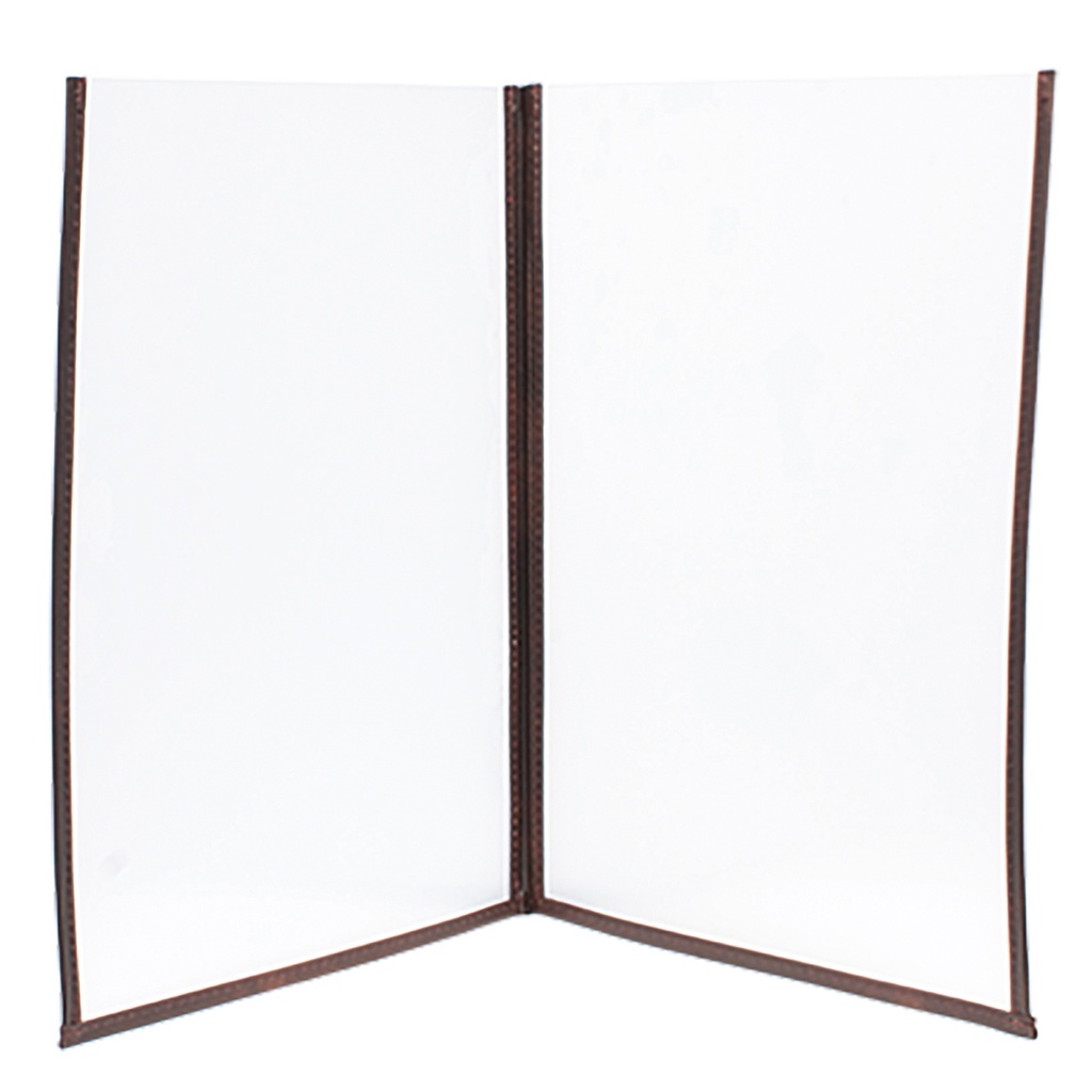 Set 3 Porta Menu' Crystal BR2 DOPPIO (per 4 FOGLI A4