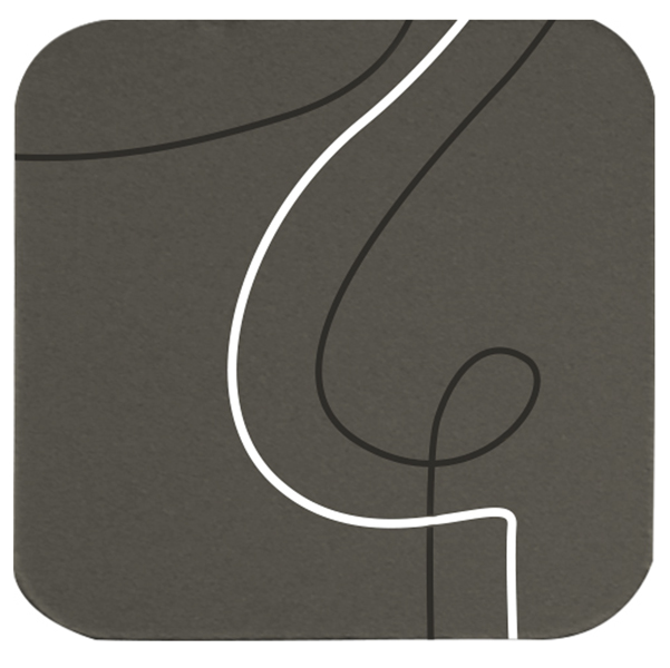 Sottobicchiere 10x10cm Linea Linee - grigio