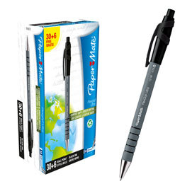 Special pack 30+ 6 penna sfera scatto FLEXGRIP ULTRA 1.0 nero PAPERMATE