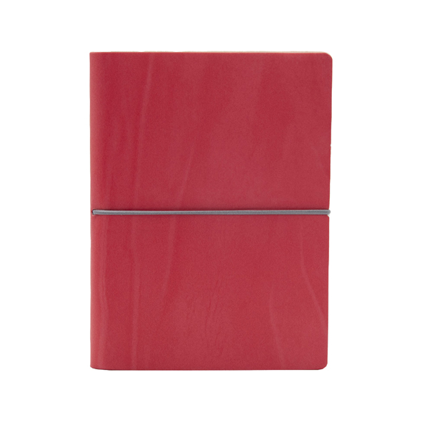 Taccuino EVO CIAK f.to 9x13cm fogli a righe copertina rosso corallo INTEMPO