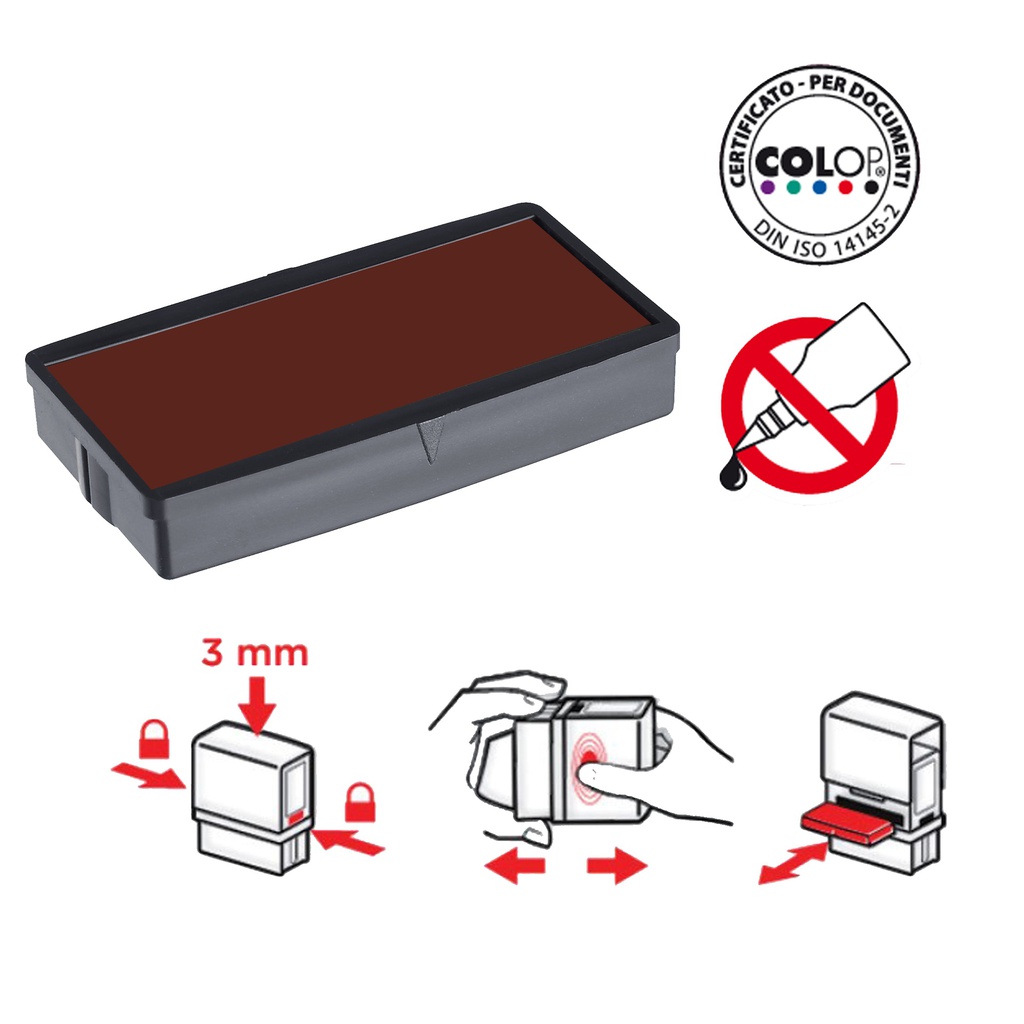 TAMPONE COLOP E/20 ROSSO