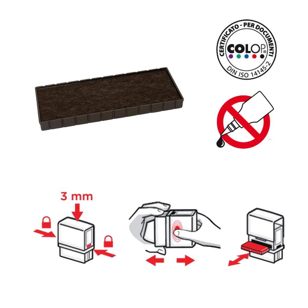 TAMPONE COLOP E/45 NERO