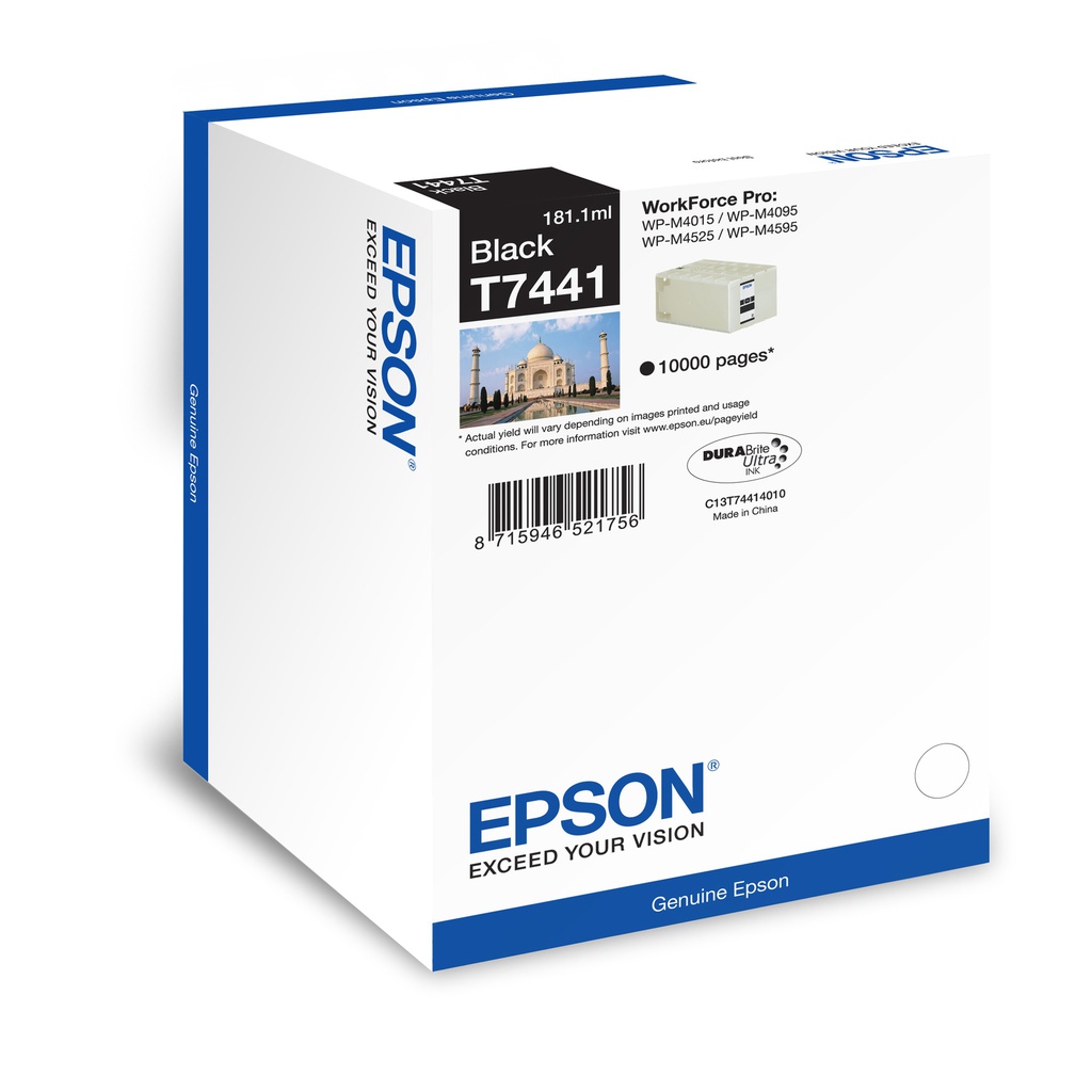 TANICA INCHIOSTRO A PIGMENTI NERO EPSON DURABRITE ULTRA (10.000 PAGG.