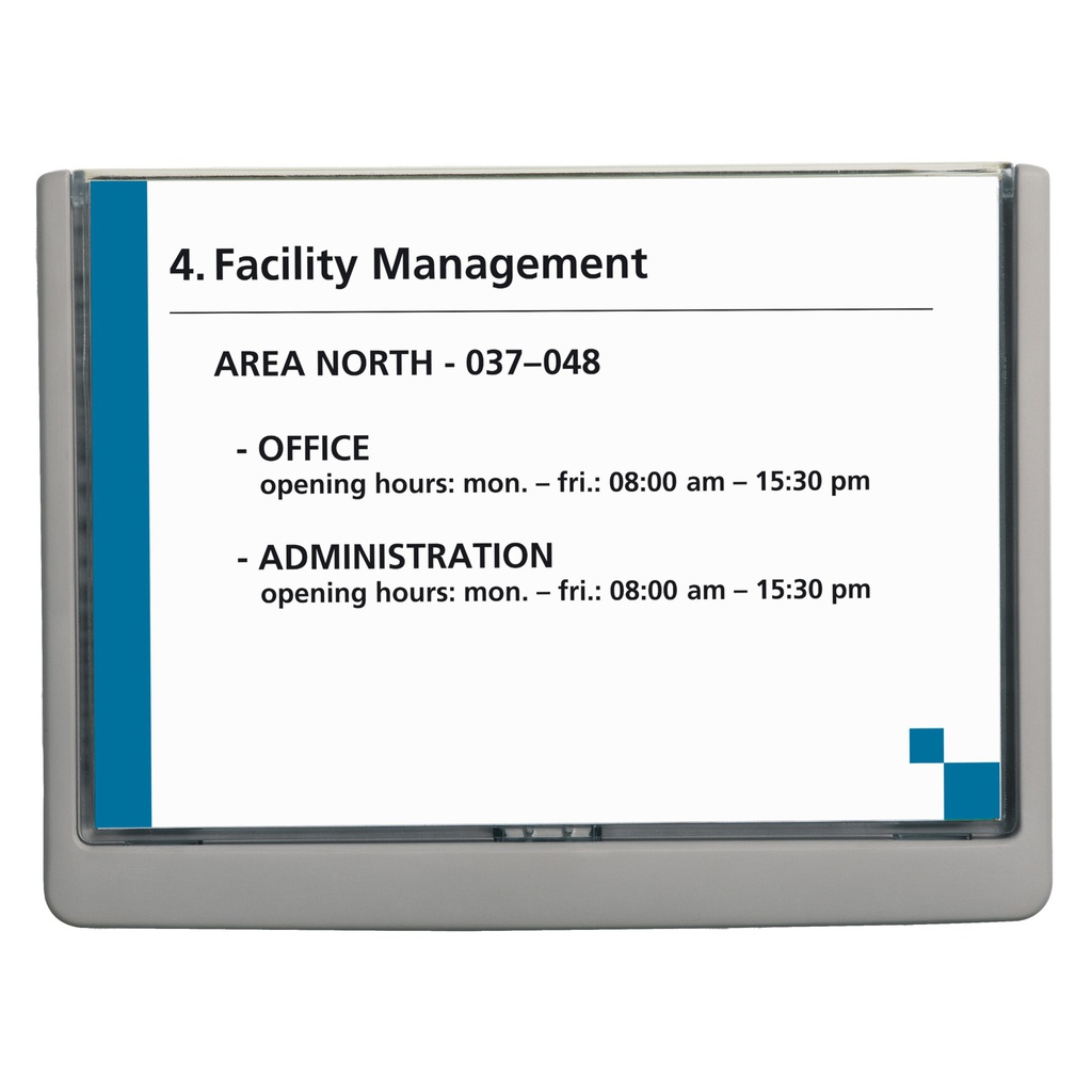 TARGA FUORI PORTA CLICK SIGN 210x149MM (A5 DURABLE