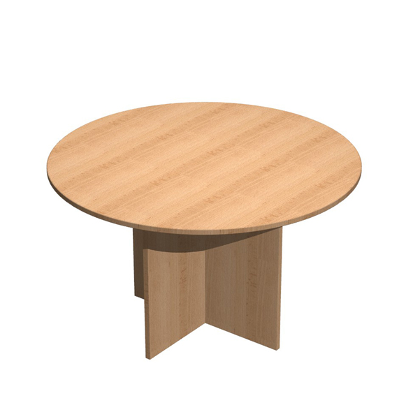 Tavolo riunioni 4 posti D120 x H72cm Faggio - EASY