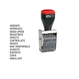 Timbro POLINOMIO 04000W 12 diciture 4mm COLOP