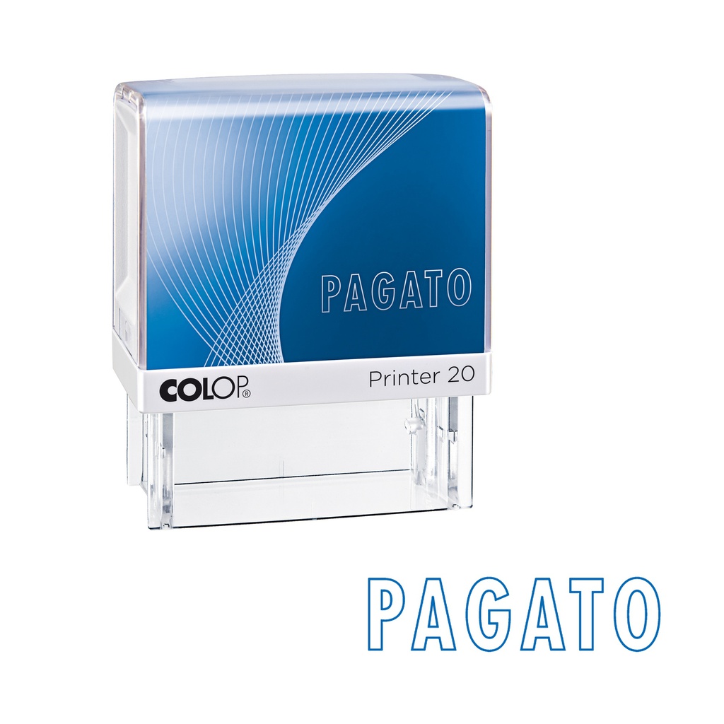Timbro Printer 20/L G7 autoinchiostrante 14x38mm ''PAGATO'' COLOP