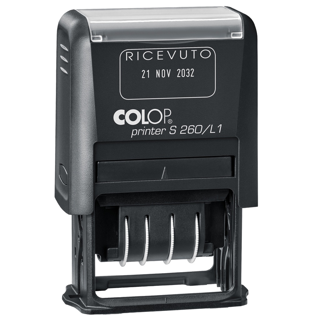 Timbro S260/L1 DATARIO + RICEVUTO 4mm autoinchiostrante COLOP