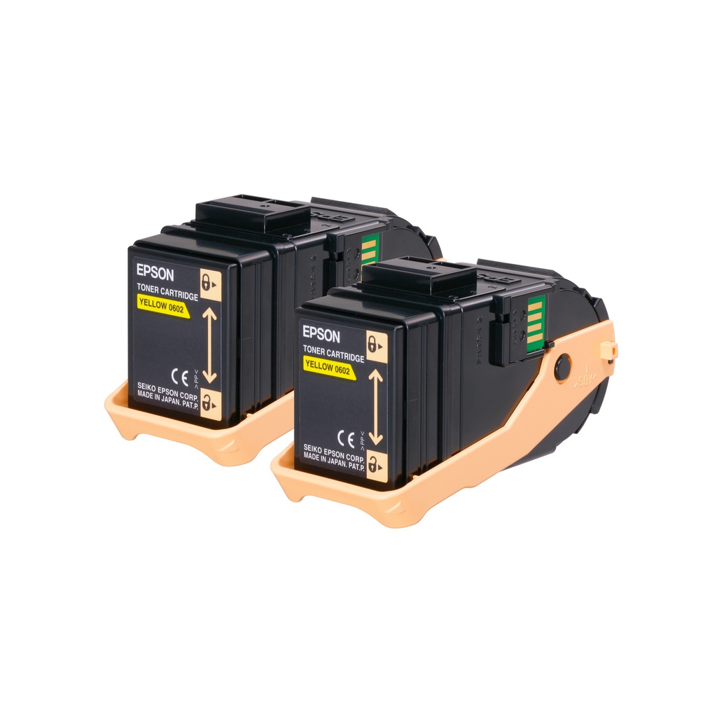 TONER CARTRIDGE ACUBRITE GIALLO (S050602, IN CONFEZIONE DOPPIA