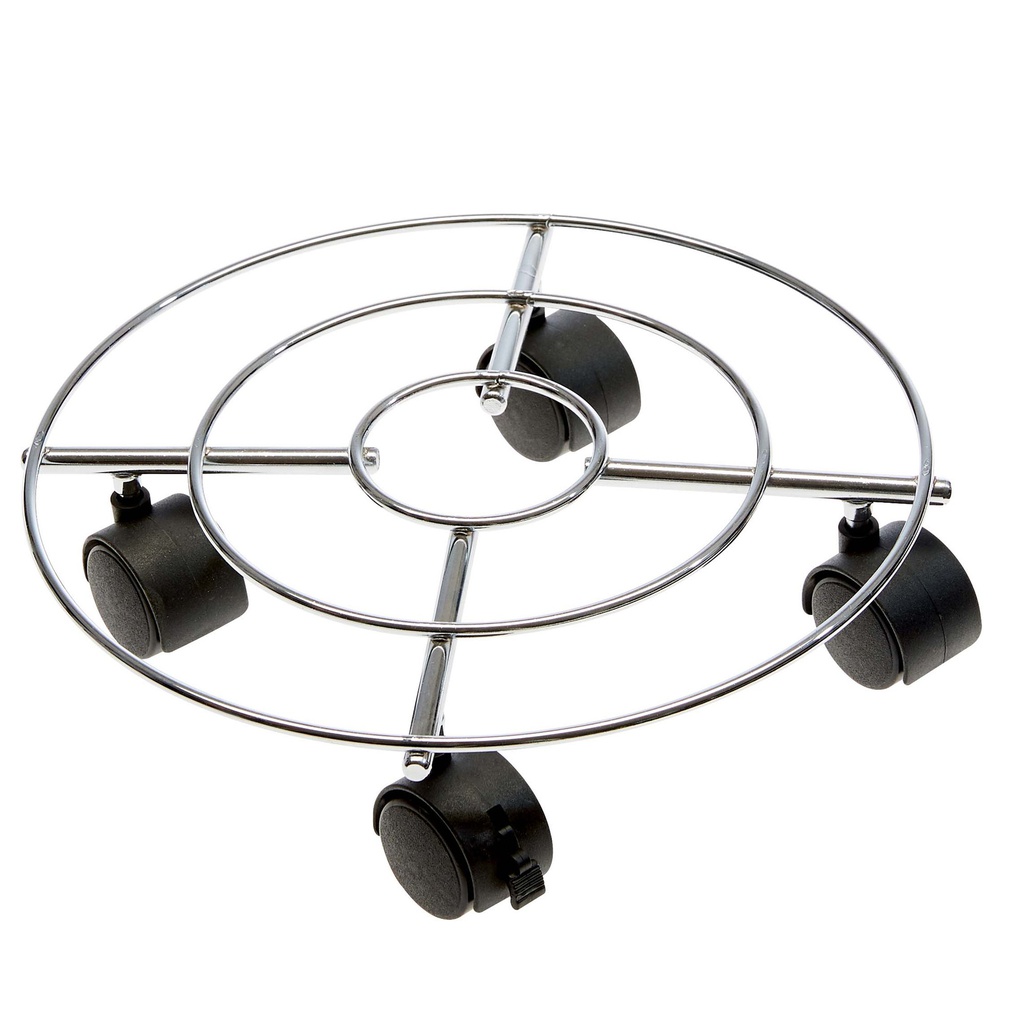 Trolley portavaso in acciaio D 30cm
