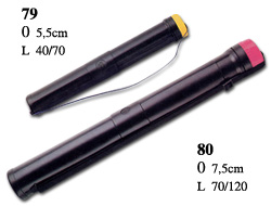 TUBO PORTADISEGNI TELESCOPICO TECNOSTYL D 75MM