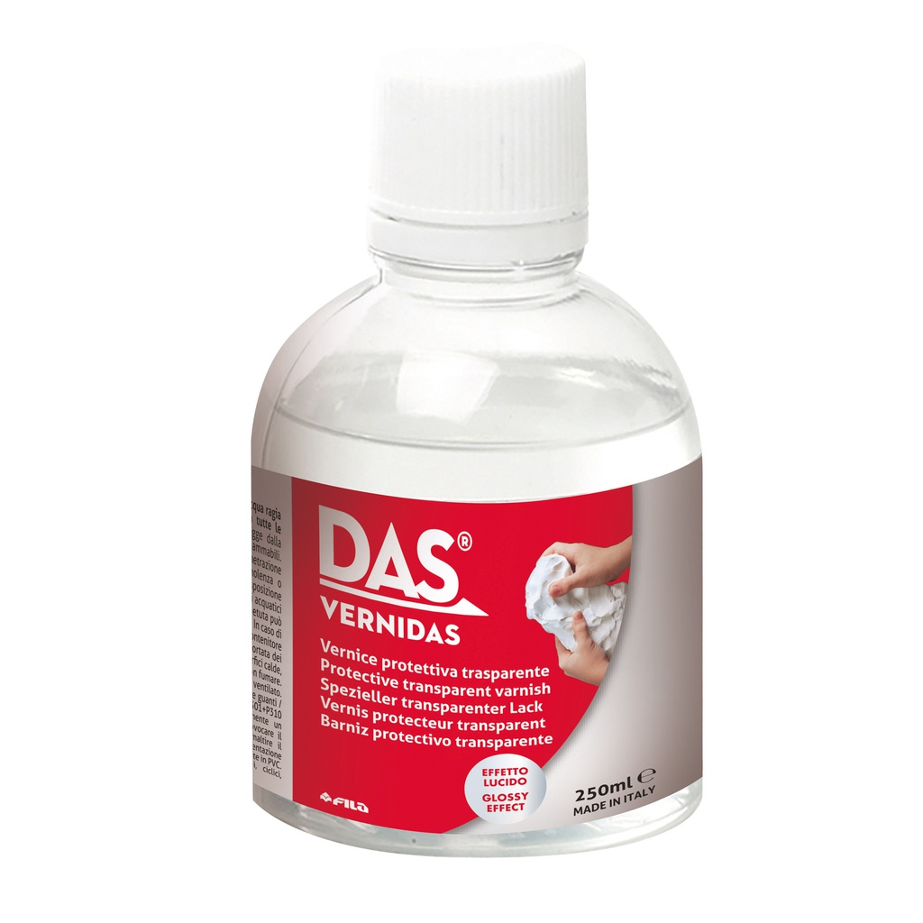 Vernice protettiva VerniDas trasparente lucida 250ml Das