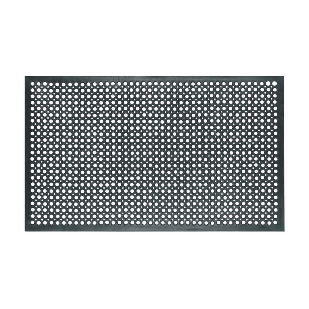 ZERBINO IN GOMMA ENTRANCE NERO 91X153CM VELCOC