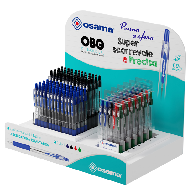 Expo sfera scatto gel OBG - 126 pezzi - colori assortiti - Osama