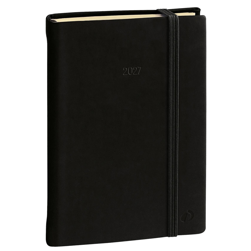 Agenda settimanale Ministro Prestige 16x24cm Silk nero 2027 Quo Vadis