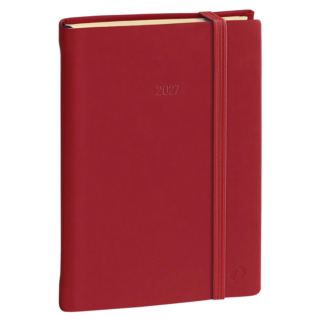 Agenda settimanale Ministro Prestige 16x24cm Silk bordeaux 2027 Quo Vadis