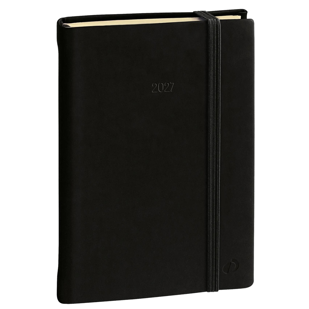Agenda giornaliera Daily Pocket Prestige 8,5x13cm Silk nero 2027 Quo Vadis