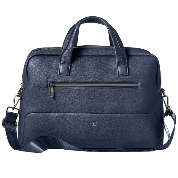 Borsa c/manici Gate Trended ecopelle dim. 41x30x15cm blu InTempo