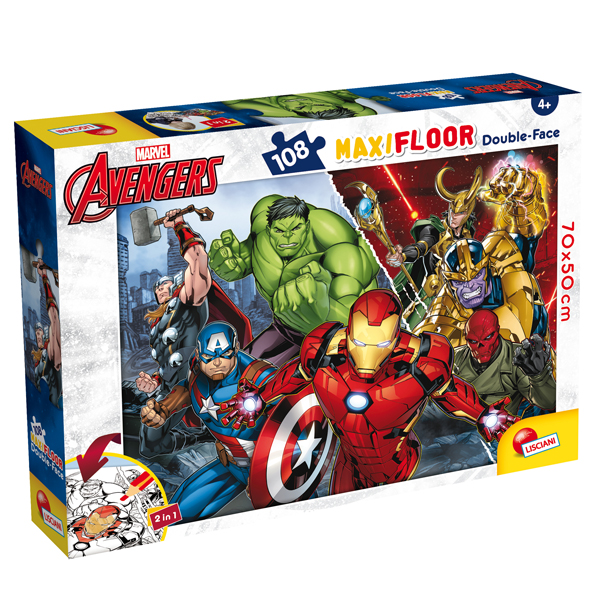 Puzzle Maxi 108pz Marvel ''Avengers'' Lisciani