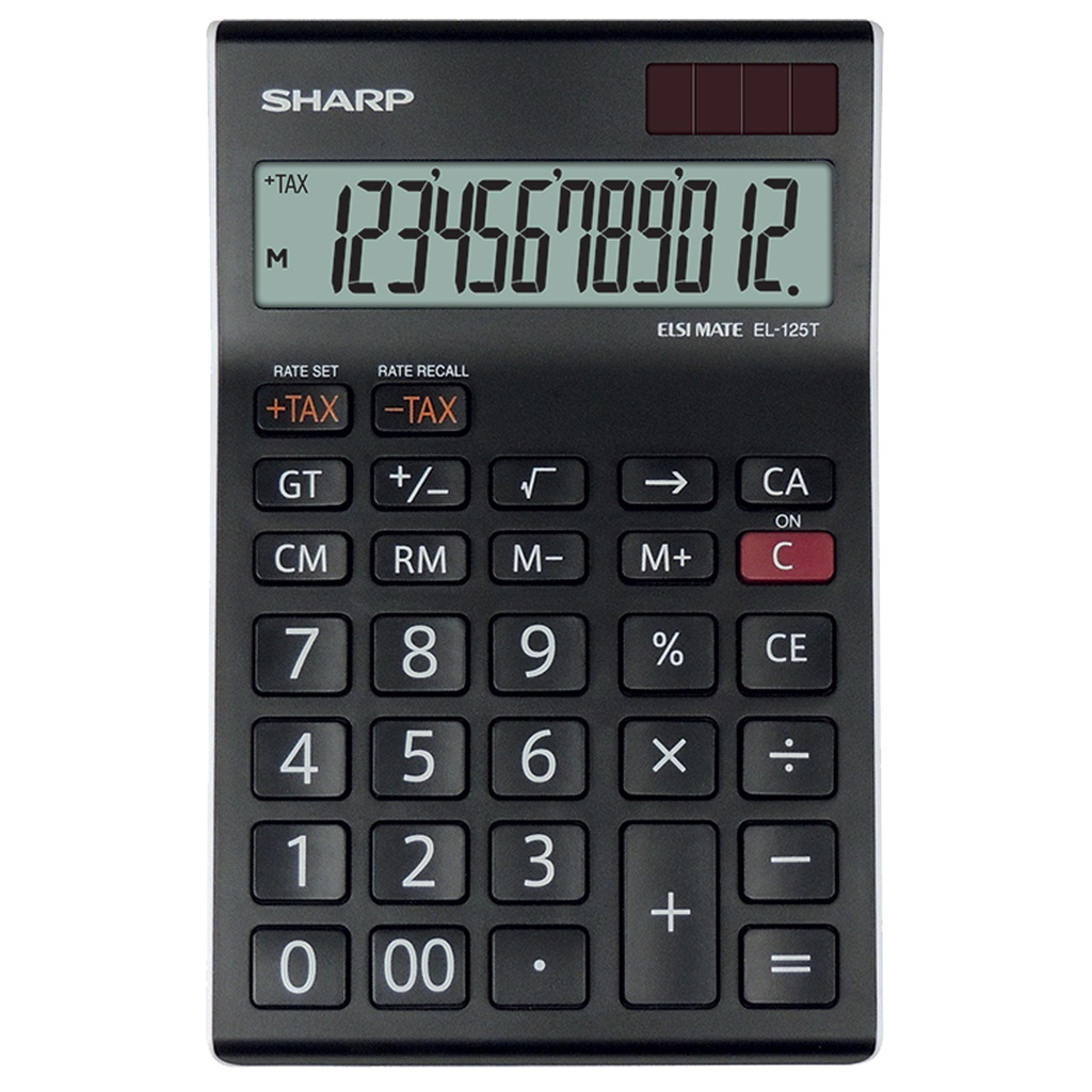 Sharp Calcolatrice da Tavolo EL-125T 12 cifre