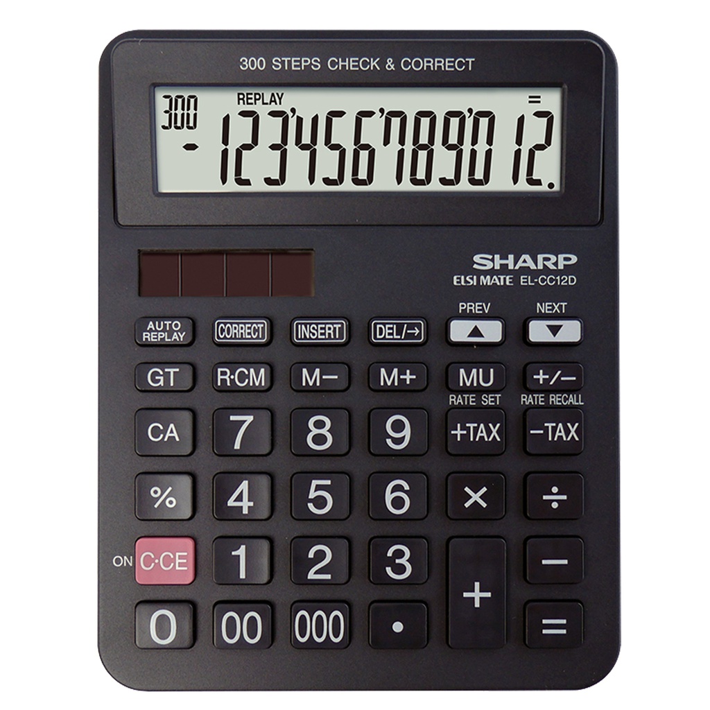 Sharp Calcolatrice da Tavolo EL-CC12D 12 cifre