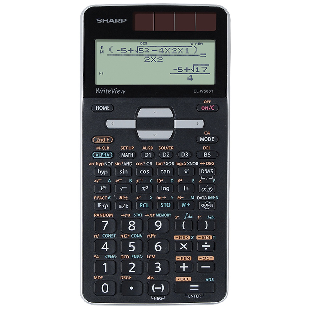 Sharp Calcolatrice Scientifica EL-W506T-Argento